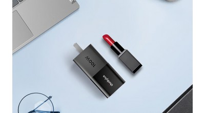 شارژر دیواری لنوو Thinkplus Lipstick 100W GaN به کوچکی یک رژ لب است!