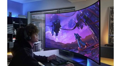 مانیتور گیمینگ خمیده سامسونگ Odyssey Ark با سایز 55 اینچ، رزولوشن 4K و رفرش ریت 165 هرتز معرفی شد