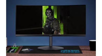 رزولوشن 1440p و رفرش ریت 180 هرتز در مانیتور ال ای دی عریض ایسر XZ342CU S3