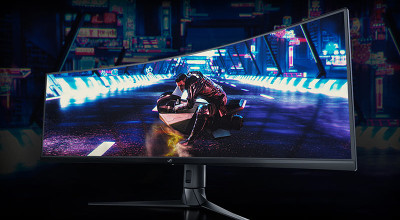 غوطه ور در بازی با مانیتور گیمینگ منحنی ASUS XG49VQ