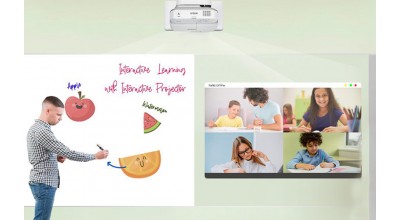 امکان یادداشت و رسم شکل با قلم لمسی بر روی تصاویر تعاملی پروژکتور اپسون EB-685Wi