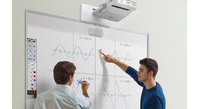 با انگشت دست خود روی تصاویر پروژکتور اپسون EB-695Wi مطلب یادداشت کنید