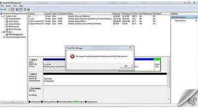 پیغام خطای I/O device error در هارد اکسترنال