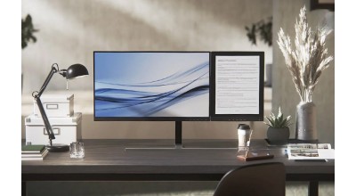 محصول خلاقانه جدید فیلیپس از یک مانیتور 1440p و یک نمایشگر E-Ink متصل به هم تشکیل شده است!