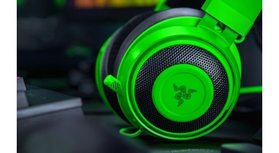 بهره مندی از کیفیت صدای بی نظیر با هدست گیمینگ KRAKEN 2019 Green ریزر!