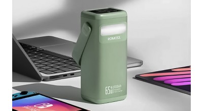 پاوربانک 40000 میلی آمپر ساعت ROMOSS Fit Charge از فست شارژ دو جهته با سرعت 65 وات پشتیبانی می کند