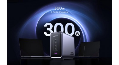 شارژر 5 پورت یوگرین Nexode توانایی ارائه سرعت شارژ بی نظیر 300 وات را دارد
