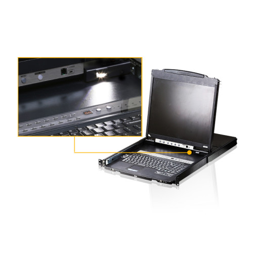 ال سی دی کنسول دراور آتن ATEN LCD KVM switch CL5808 ال سی دی کنسول دراور آتن ATEN LCD KVM switch CL5808
