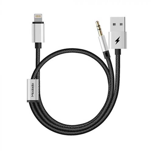 کابل تبدیل لایتنینگ به USB/AUX مک دودو Mcdodo CA-3461 طول 1.2 متر