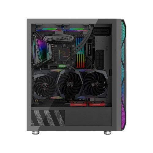 کیس کامپیوتر گرین Green GRIFFIN G2 کیس کامپیوتر گیمینگ گرین GRIFFIN G2 دارای دو نوار LED در دو سمت پنل جلویی است و فن نصب شده در این کیس قابلیت نورپردازی دارد.
