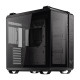 کیس ایسوس TUF Gaming GT502 از نوع Mid Tower و دارای پنل شیشه ای (جلو و چپ) است