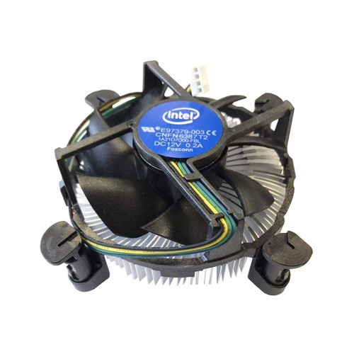 خنک کننده پردازنده اینتل Intel E97379-003 دارای قابلیت کنترل سرعت چرخش PWM بوده و ابعاد کلی آن برابر با 104x109x76 میلی متر است.