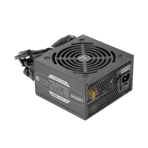 پاور کامپیوتر گرین Green GP500A-ECO Rev3.1 پاور کامپیوتر گرین مدل GP500A-ECO یک فن 120 میلی متری کم صدا دارد و در اغلب کیس های استاندارد قابل نصب است.