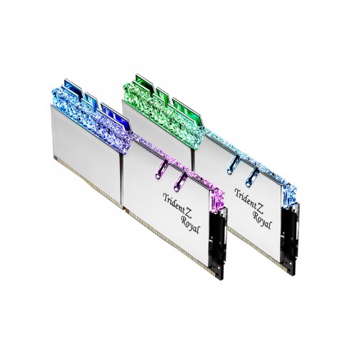 رم جی اسکیل G.Skill Trident Z Royal 64GB (2x32GB) 4000MT/s CL18 رم جی اسکیل G.Skill F4-4000C18D-64GTRS از نوع DDR4 است و جهت جلوگیری از افزایش دما از پخش کننده حرارتی بهره می برد.