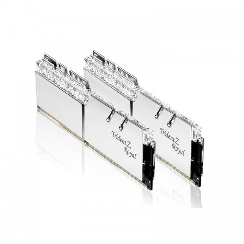 رم جی اسکیل G.Skill Trident Z Royal 64GB (2x32GB) 4000MT/s CL18 رم جی اسکیل G.Skill F4-4000C18D-64GTRS از نوع DDR4 است و جهت جلوگیری از افزایش دما از پخش کننده حرارتی بهره می برد.