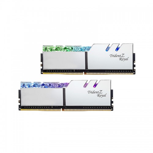 رم جی اسکیل G.Skill Trident Z Royal 64GB (2x32GB) 4000MT/s CL18 رم جی اسکیل G.Skill F4-4000C18D-64GTRS از نوع DDR4 است و جهت جلوگیری از افزایش دما از پخش کننده حرارتی بهره می برد.
