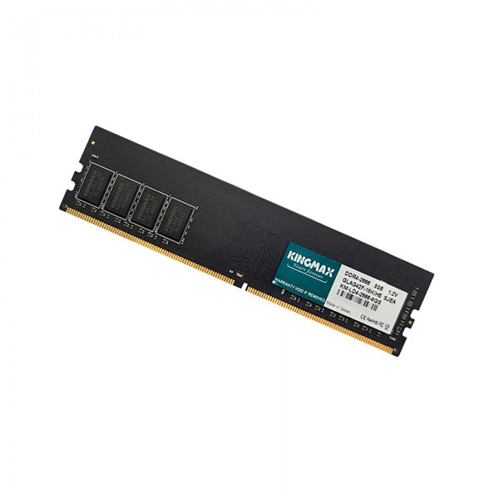 رم DDR4 کینگ مکس Kingmax 8GB 2666MHz CL19 برای استفاده در سیستم های خانگی مناسب است و از ولتاژکاری 1.2 ولت بهره می برد.