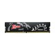رم DDR4 کینگ مکس Zeus Dragon 16GB 3200MHz CL16 به صورت تک کاناله عمل می کند و دارای یک هیت سینک آلومینیومی است.