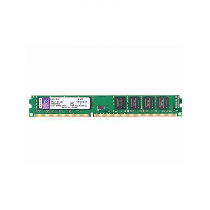 رم کامپیوتر کینگستون 8GB DDR3 1600MHz در قالب یک ماژول سبز رنگ با 240 پین عرضه شده است