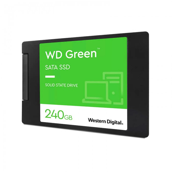 هارد SSD وسترن دیجیتال Green SATA 240GB با فرم فاکتور 2.5 اینچ عرضه شده و از رابط SATA III 6Gb/s پشتیبانی می کند.