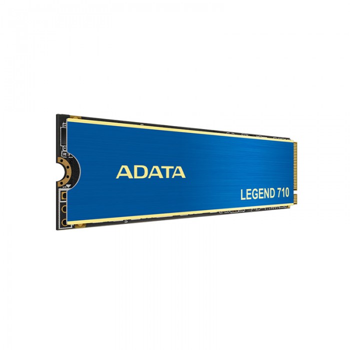 حافظه اس اس دی ای دیتا Adata Legend 710 M.2 2280 با ظرفیت 256 گیگابایت و هیت سینک آبی رنگ