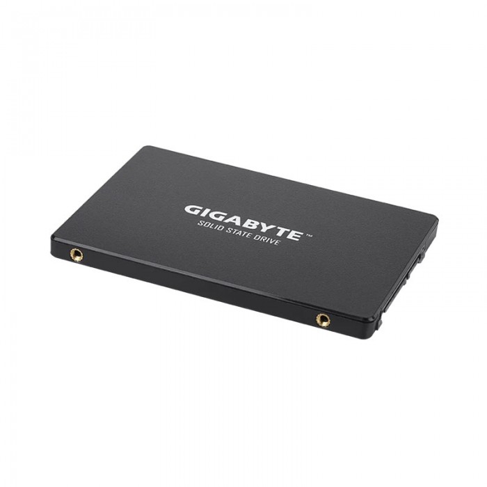 حافظه اس اس دی گیگابایت Gigabyte 120GB در رنگ مشکی و فرم فاکتور 2.5 اینچی طراحی شده است