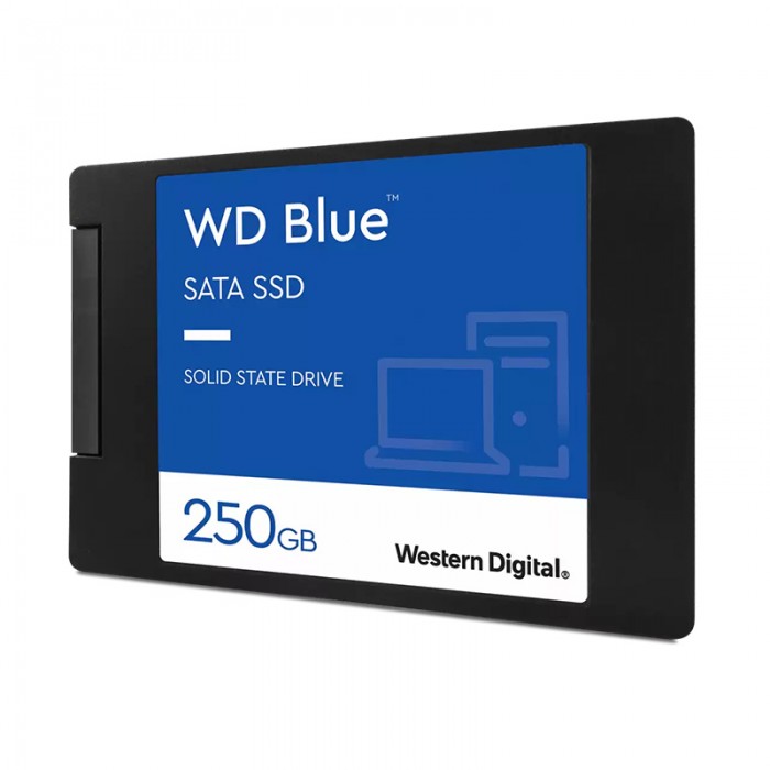 حافظه اس اس دی WD Blue 3D NAND SATA SSD 250GB با فرم فاکتور 2.5 اینچ عرضه شده و دارای میانگین عمر 1.75 میلیون ساعت است.