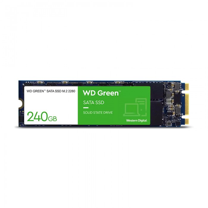 حافظه SSD اینترنال WD Green SATA SSD M.2 2280 240GB در برابر شوک مقاوم شده و از میانگین عمر 1 میلیون برخوردار است.