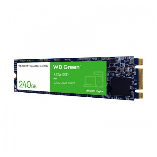 حافظه اس اس دی اینترنال وسترن دیجیتال WD Green SATA SSD M.2 2280 240GB حافظه SSD اینترنال WD Green SATA SSD M.2 2280 240GB در برابر شوک مقاوم شده و از میانگین عمر 1 میلیون برخوردار است.