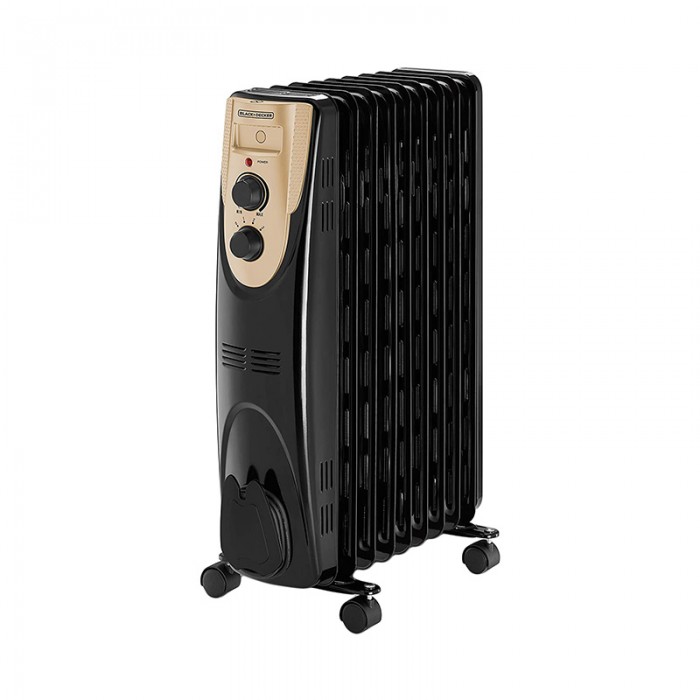 شوفاژ برقی بلک اند دکر مدل OR090D-B5 مناسب برای گرمایش اتاق های کوچک و متوسط با متراژ حداکثر 20 متر مربع است.