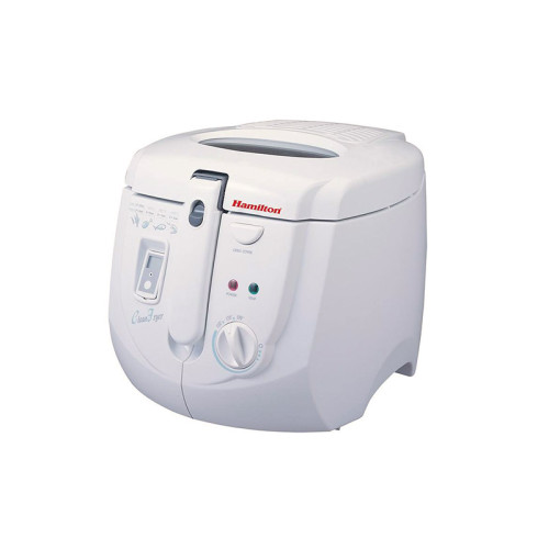 سرخ کن همیلتون Hamilton DF-535 سرخ کن همیلتون DF-535 مجهز به صفحه نمایش و تایمر دیجیتالی است و با زدن چند دکمه انواع مواد غذایی را آماده می کند.