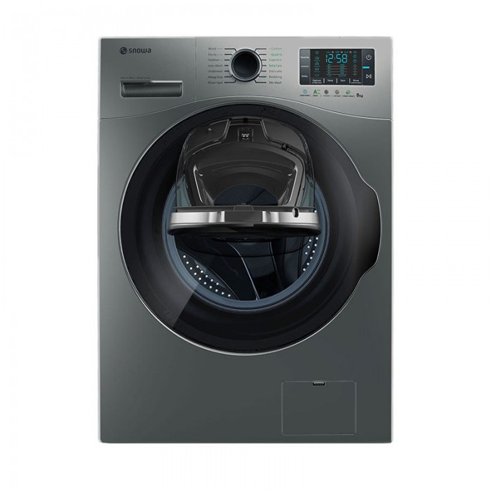 ماشین لباسشویی خانگی اسنوا SWM-84608 لباس های شسته شده را به صورت خشک و صاف تحویل می دهد.