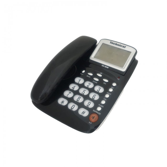 تلفن تکنیکال TEC-5848 امکان انتخاب 16 نوع صدای زنگ دارد و برای استفاده های روزانه در منزل و مغازه مناسب است.
