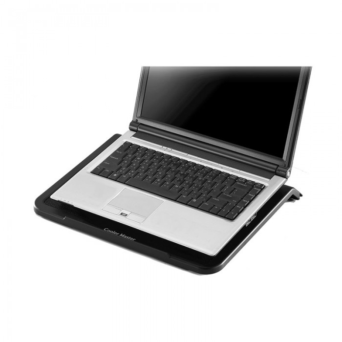 پایه خنک کننده کولر مستر Notepal L1 برای خنک کردن لپ تاپ های حداکثر 17 اینچی قابل استفاده است.
