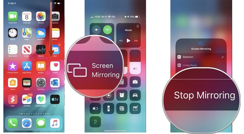 متوقف کردن نمایش ویدئو با قابلیت AirPlay از روی آیفون و آیپد بر روی Apple TV