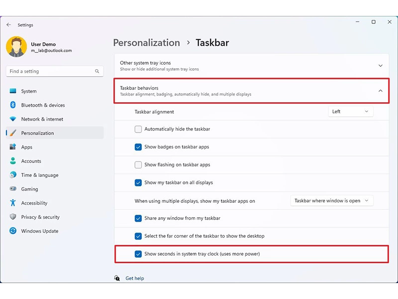 نحوع تغییر تنظیمات Task Bar ویندوز 11 (بخش دوم) نحوع تغییر تنظیمات Task Bar ویندوز 11 (بخش دوم)