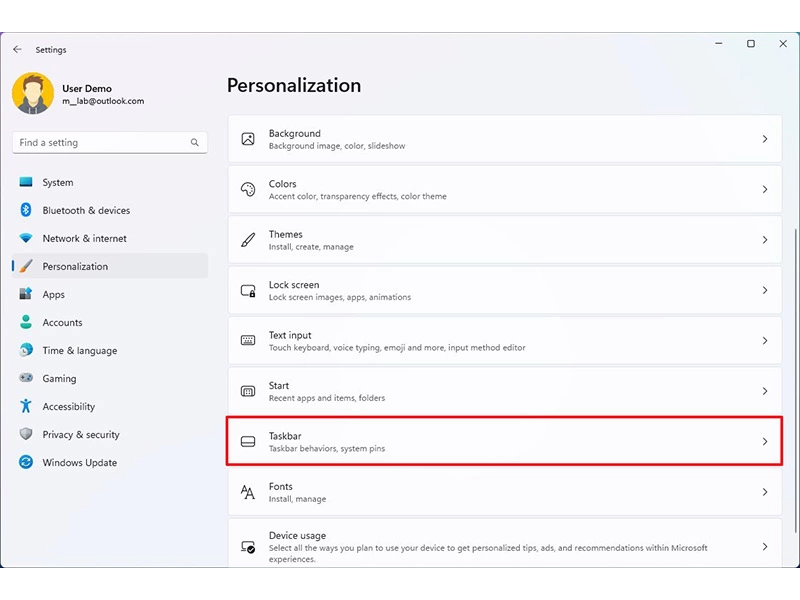نحوع تغییر تنظیمات Task Bar ویندوز 11 (بخش دوم) نحوع تغییر تنظیمات Task Bar ویندوز 11 (بخش دوم)