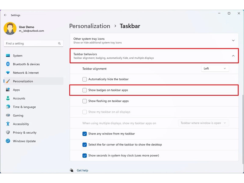 نحوع تغییر تنظیمات Task Bar ویندوز 11 (بخش دوم) نحوع تغییر تنظیمات Task Bar ویندوز 11 (بخش دوم)