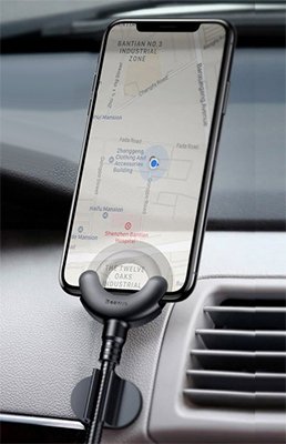 قابلیت و مشخصات هولدر موبایل باسئوس O-type Car Mount Cable