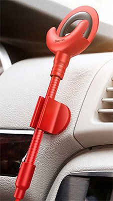قابلیت و مشخصات هولدر موبایل باسئوس O-type Car Mount Cable