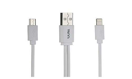 کابل تبدیل USB به Lightning و microUSB تسکو TSCO TC A28