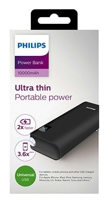 مشخصات و امکانات شارژر همراه فیلیپس Philips DLP10016