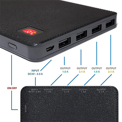 مشخصات و امکانات شارژر همراه ریمکس Proda Notebook PP-N3