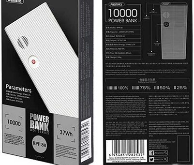 پاوربانک ریمکس Remax RPP-88 با ظرفیت 10000 میلی آمپر