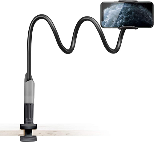 پایه نگهدارنده SAIJI Gooseneck Bed Phone Holder – انعطاف فوق العاده