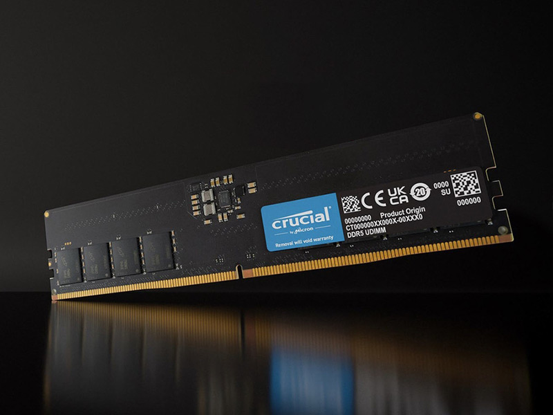 دو حافظه رم DDR5 جدید با ظرفیت های 24GB و 48GB از جانب برند میکرون به بازار عرضه شده است