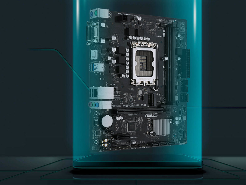بهره مندی از تمام توان پردازنده های نسل 12 با مادربرد PRIME H610M-R D4 ایسوس!