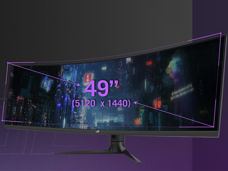 مانیتور خمیده 49 اینچی جدید ایسوس از سری ROG STRIX