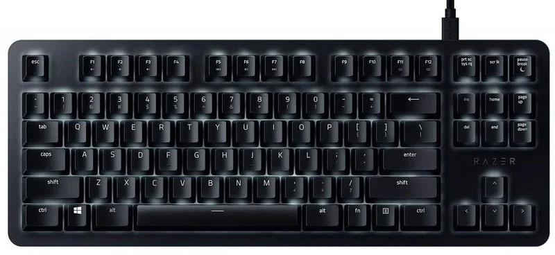 کیبورد Razer BlackWidow Lite TKL – بهترین مدل میان کیبوردهای فاقد نام پد