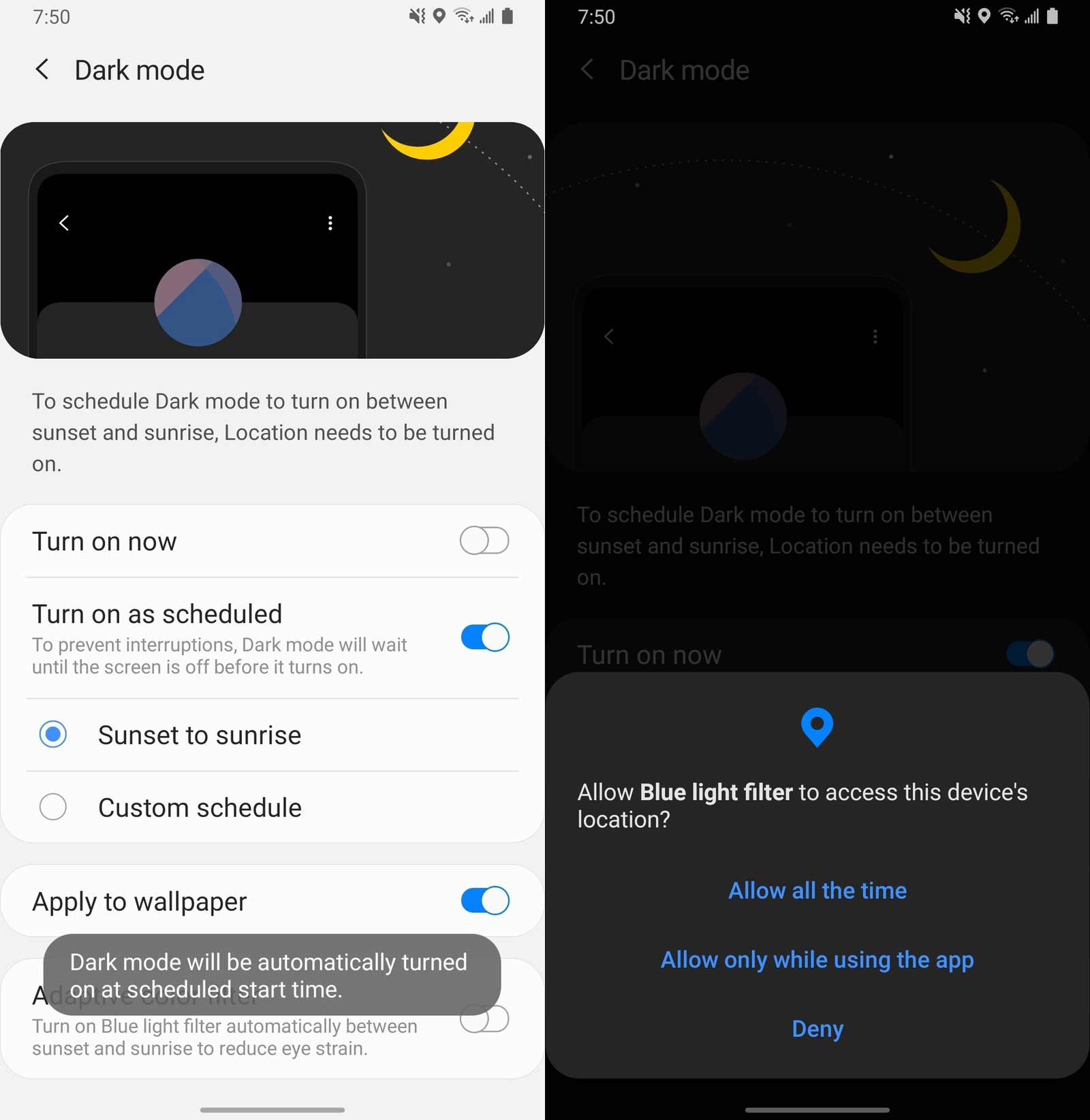 آموزش تصویری فعال کردن حالت dark mode در گوشی های گلکسی سامسونگ